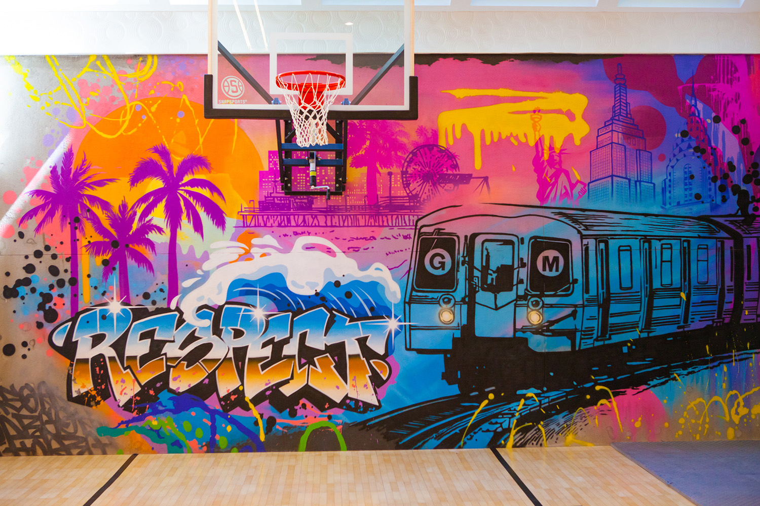 basketball graffiti art