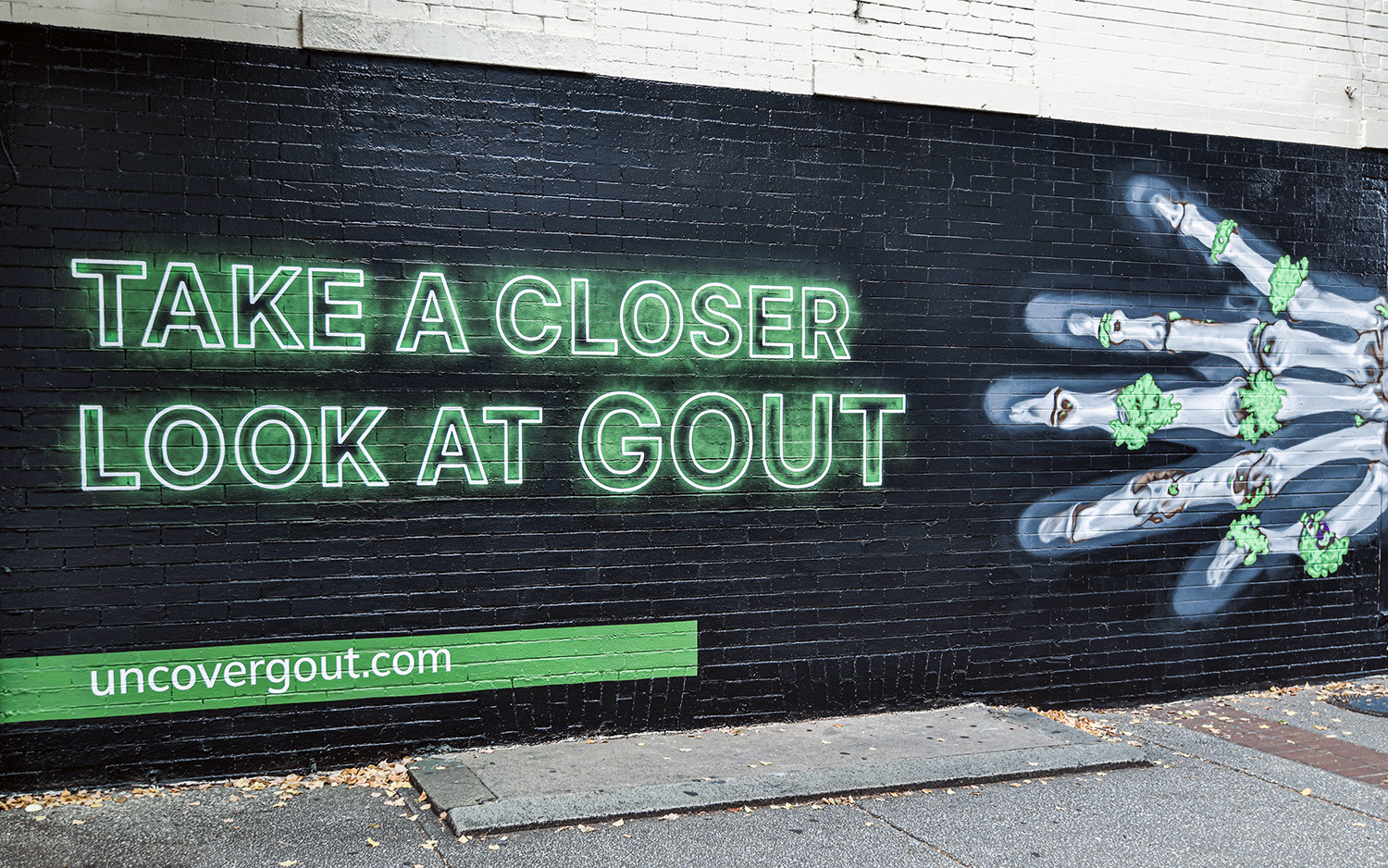 x-ray graffiti mural